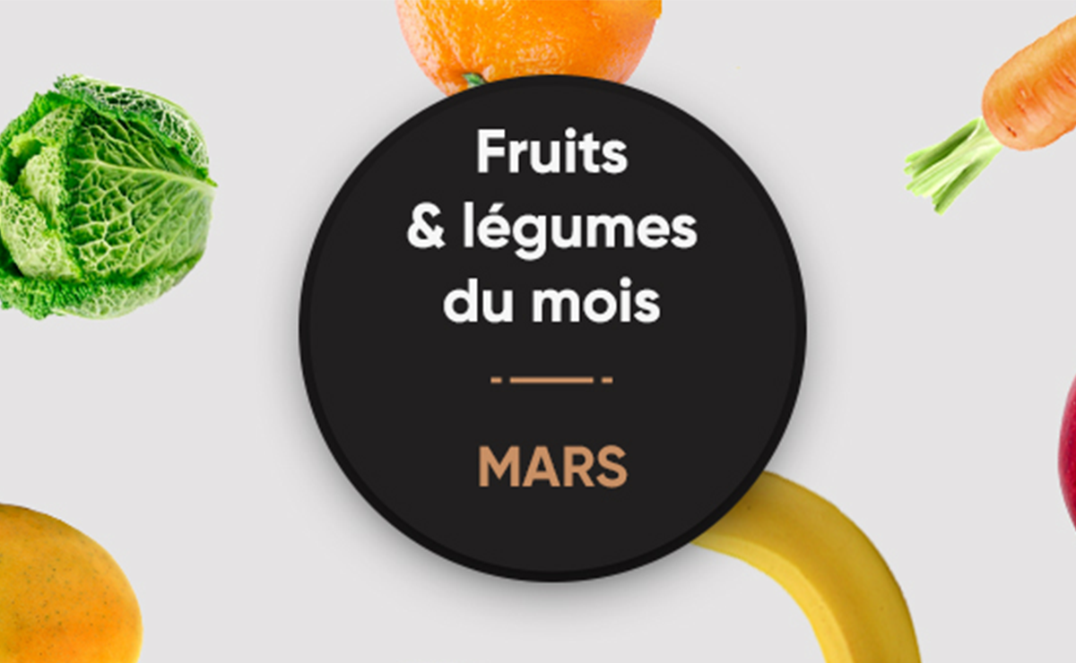 Les fruits et légumes du mois de Mars