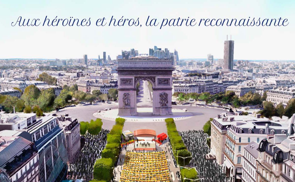 « Aux héroïnes et héros, la patrie reconnaissante » !