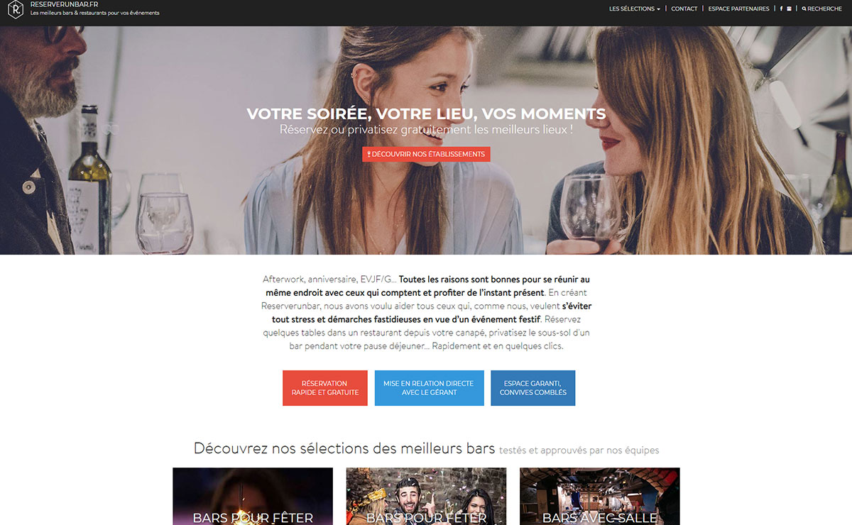 Le Groupe 1001 Salles annonce le rachat de Reserverunbar